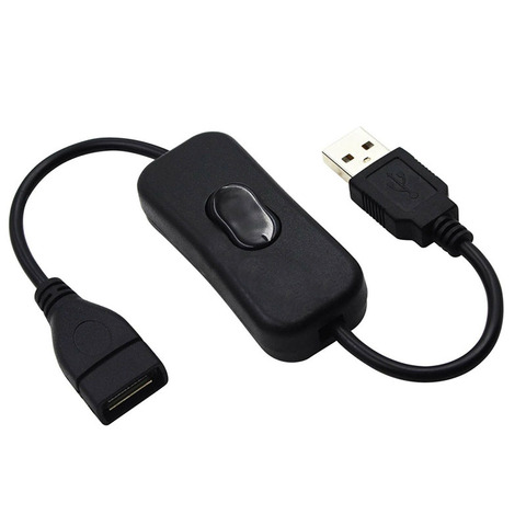 28 см USB кабель с переключателем вкл/выкл кабель удлинитель для USB лампы USB вентилятор питания линия прочный 2A Черный Белый адаптер ► Фото 1/4