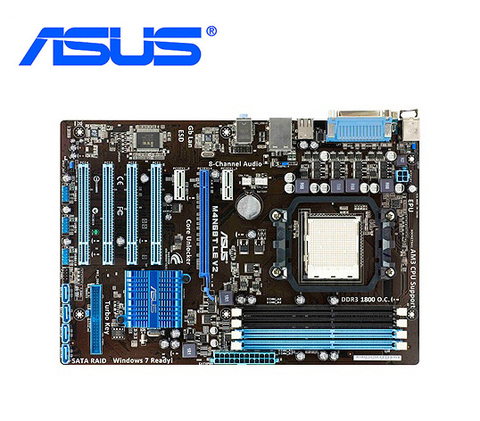 Материнская плата ASUS M4N68T LE V2, системная плата M4N68T LE V2 M4N68T DDR3, разъем AM3 для NVIDIA NFORCE 630a, используется десктопная материнская плата ► Фото 1/4