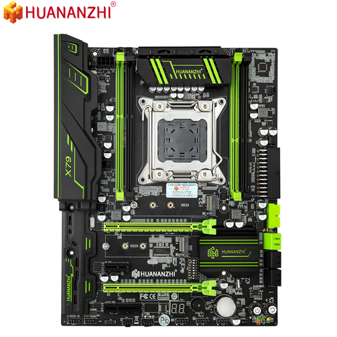 HUANANZHI X79 LGA2011 материнская плата huanan x79 чип ATX USB3.0 SATA3 PCI-E NVME M.2 поддержка памяти REG ECC и процессор Xeon E5 ► Фото 1/6