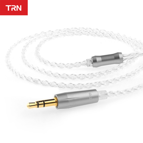 TRN A2 сбалансированный кабель посеребренный кабель HIFI наушники MMCX/2Pin разъем использовать для TRN V10/V20/V60 TFZ HQ8 HQ6 HQ5 V90 TRN ► Фото 1/6