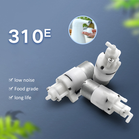1 шт. 310E мини воздушный насос (3 В/3,7 в/4,5 в/6 в лтм) с пенообразователем, индукционный антисептик для рук, мыло диспенсер, мини-пузырьковый двига... ► Фото 1/5