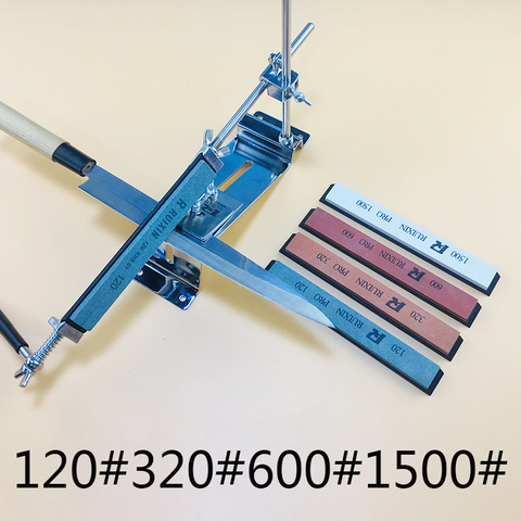 Точилка Ruixin 3-го поколения с фиксированным углом, металлическая точилка, точильный камень, система заточки ножей ► Фото 1/6