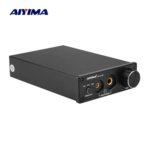 AIYIMA DAC-A5 PRO TPA6120 Mini HIFI USB DAC декодер аудио усилитель для наушников 24 бит 192 кГц LM49720 ESS9018Q2M AMP DC12V US/EU ► Фото 1/6