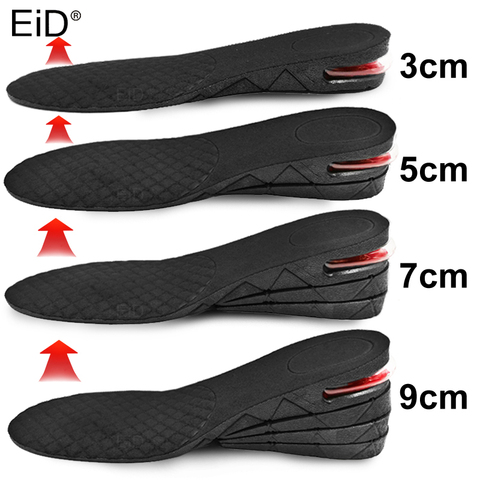 EiD 3-9 см невидимая увеличивающая рост стелька, подушку с регулируемой высотой, подтяжка, подтяжки для ног ► Фото 1/6