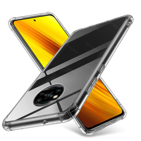 Прозрачный чехол для xiaomi mi poco x3, чехлы для xiaomi redmi note 9s 7 8 9 pro 8t 9a 8a 7a 9c pocox3, силиконовый чехол для телефона ► Фото 1/6