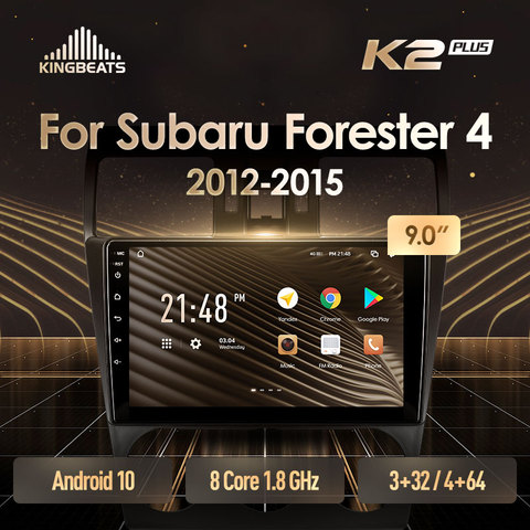 KingBeats штатное головное устройство for Subaru Forester 4 SJ xv 2012 GPS Android 8.1 автомагнитола на андроид магнитола для Субару Форестер 4 SJ автомобильная мультимедиа Octa Core 8 core*1.8G DDR4 2G ROM 32G RAM ► Фото 1/6