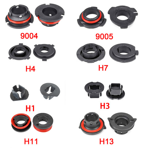 1 пара автомобильная светодиодная лампа для фары основание держателя переходника розетки фиксатор для H1 H3 H4 H7 H11 H13 9004 9005 Автомобильные аксес... ► Фото 1/6
