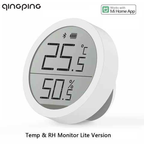 Bluetooth-термометр Qingping, гигрометр, датчик температуры и влажности, хранение данных, E-Link Ink Screen Lite Edition ► Фото 1/6