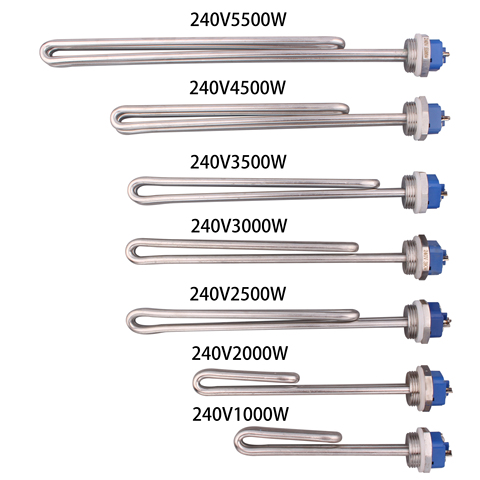 Нержавеющая сталь 240 В 1kw/2kw/2.5 кВт/3 кВт/3.5 кВт/4.5 кВт/5.5kw Foldback винт в электрический водонагреватель элемент с 1 дюймов NPT резьба ► Фото 1/4