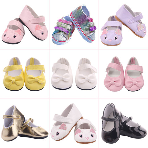 Коньки для обуви для девочек, 18 дюймов, американский размер и 43 см, кукла для новорожденных ► Фото 1/6