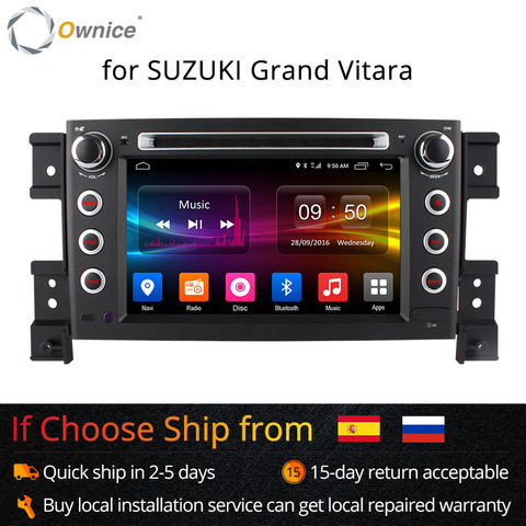 4G SIM LTE 1024*600 Octa 8 Core Android6.0 для SUZUKI GRAND VITARA 2005 - 2015 автомобильный DVD-плеер навигация GPS РАДИО wifi 32G ROM ► Фото 1/5