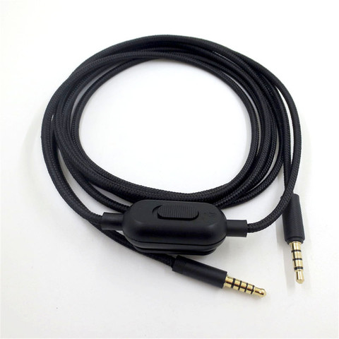 Aux-кабель 3,5 мм-3,5 мм для наушников Logitech G433 G233 G Pro/ G Pro X Kingston HyperX Alpha, аудиокабель, провод ► Фото 1/6