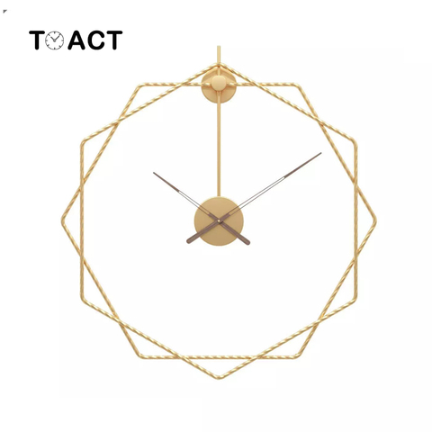 Большие часы с железным рисунком, простые европейские бесшумные настенные часы, современный дизайн, креативные Подвесные часы, украшение д... ► Фото 1/6