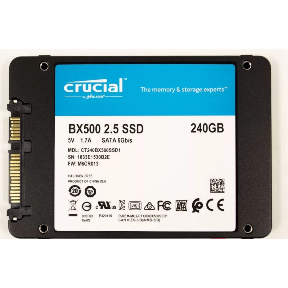 Твердотельный накопитель Crucial BX500 CT240BX500SSD1 SSD, 2.5