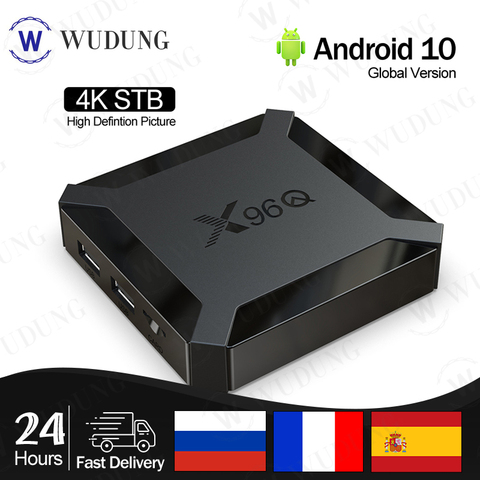 ТВ-приставка 2022 X96Q 2 Гб 16 Гб Allwinner H313 четырехъядерный Android 10,0 2,4G Wifi 4K HD телеприставка умный медиаплеер ► Фото 1/6