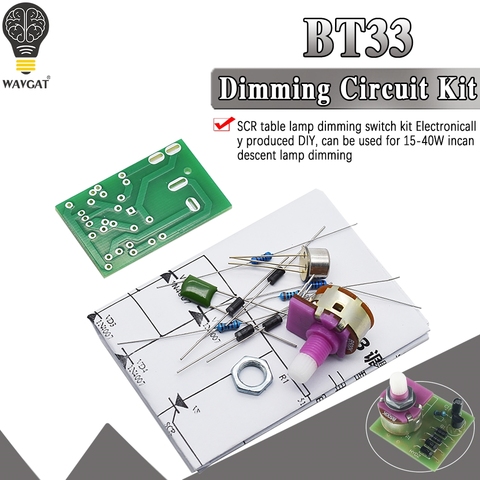 ТРАНЗИСТОР BT33, настольная лампа с регулируемой яркостью, набор для электронного производства, набор для самостоятельной сборки, печатная п... ► Фото 1/6