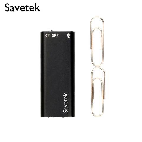 Самая маленькая мини-USB ручка Savetek с голосовой активацией, 8 ГБ, цифровой аудио-диктофон, mp3-плеер, запись 192 кбит/с ► Фото 1/6