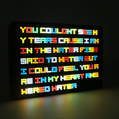 Светодиодный светильник-комбинация, креативный 5 В USB/аккумулятор, ночник, сделай сам, головоломка, алфавит, светильник, коробка, A4 A5, цветная доска для сообщений ► Фото 1/6