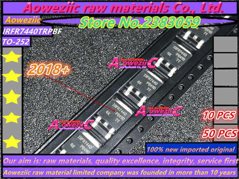 Aoweziic 2022 + 10 шт.-50 шт. 100% новый импортный оригинальный IRFR7440TRPBF IRFR7440TR IRFR7440 TO252 MOSFET 40V 90A ► Фото 1/1