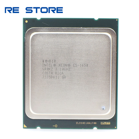 Б/у Intel Ксеон E5 1650 3,2 ГГц 6 Core 12 МБ Кэш гнездо 2011 Процессор процессор SR0KZ ► Фото 1/2