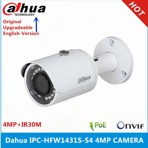 Dahua IPC-HFW1431S-S4 4 МП наружная IP-камера WDR IR30M ночное видение IP67 POE P2P мини-цилиндрическая камера ► Фото 1/3
