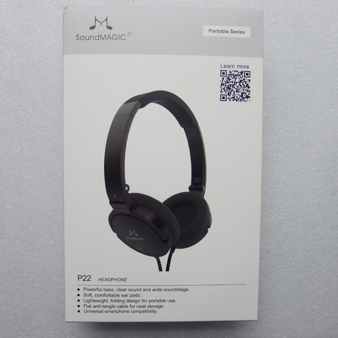 Складные наушники SoundMAGIC P22, совместимые с Android, для Apple, игровые гарнитуры, складные наушники без микрофона ► Фото 1/6