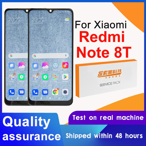 100% протестированный сменный ЖК-дисплей 6,3 дюйма для Xiaomi Redmi Note 8T, сенсорный экран с дигитайзером в сборе для Redmi Note 8T, дисплей ► Фото 1/6