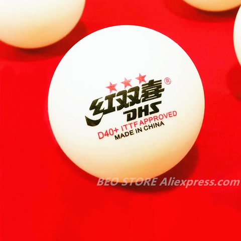 30 мячей/60 мячей DHS 3-star D40 + оригинальный мячик для настольного тенниса 3 звезды, новый материал: АБС-пластик, шарики для пинг-понга, поли ► Фото 1/6
