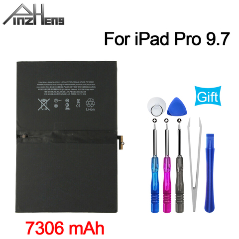 Аккумулятор для планшета PINZHENG 7306 мАч для Apple iPad Pro, 9,7 дюйма, аккумулятор большой емкости A1673, A1674, A1675, сменная батарея ► Фото 1/6