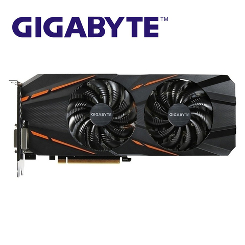 Видеокарта GIGABYTE GTX 1060 G1 Gaming 3 ГБ, графическая карта GPU для nVIDIA Geforce GTX1060 3 ГБ, 192 бит, использованные видеокарты ► Фото 1/6