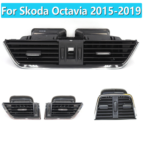 Запчасти для Skoda Octavia 2015-2022, вентиляционные отверстия для автомобильного кондиционера SKTOO ► Фото 1/6