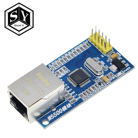 Сетевой модуль Great IT W5500 Ethernet, аппаратное обеспечение TCP / IP 51/STM32, программа микроконтроллера более W5100, 1 шт. ► Фото 1/6