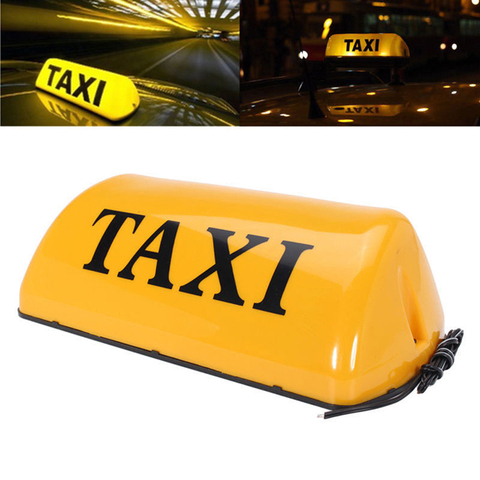 12V такси знак на крыше такси Топпер автомобильное магнитное крепление светильник светодиодный светильник Водонепроницаемый такси крыши лампы Яркий Топ борту знак, устанавливаемый на крыше ► Фото 1/6