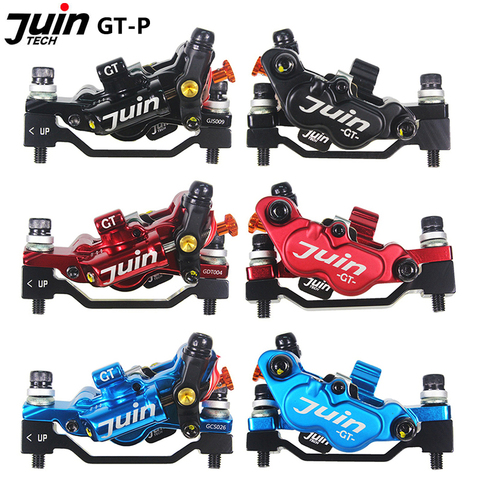 Juin Tech GT-P Гибридный гидравлический Дорожный дисковый тормоз в комплекте, ультралегкий велосипедный дисковый тормозной суппорт, 4 поршня, тор... ► Фото 1/6