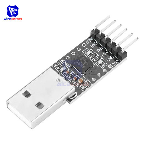 Модуль diymore CP2102 с USB 2,0 на TTL UART, 6-контактный последовательный преобразователь, запасной модуль адаптера FT232 для Arduino 3,3 В/5 В ► Фото 1/6