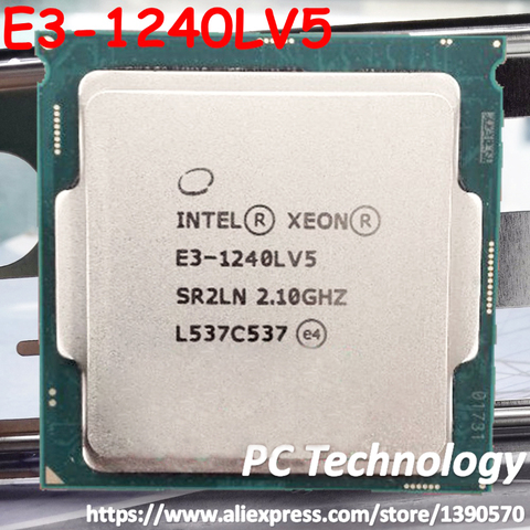 Новый процессор Intel Xeon, процессор SR2CW / SR2LN E3 1240L V5, 2,1 ГГц, 25 Вт, четырехъядерный процессор, V5 1240LV5, LGA1151, бесплатная доставка ► Фото 1/1