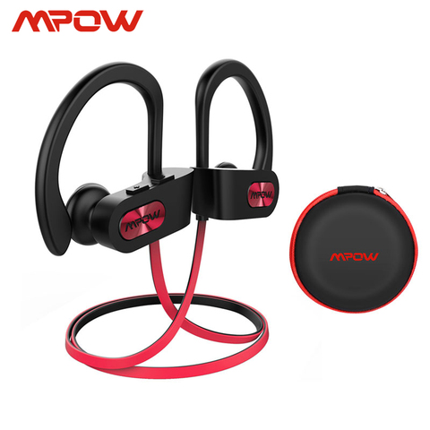 Mpow Flame IPX7 водонепроницаемые Bluetooth 5,0 наушники с шумоподавлением наушники HiFi стерео Беспроводные спортивные наушники с микрофоном чехол ► Фото 1/6