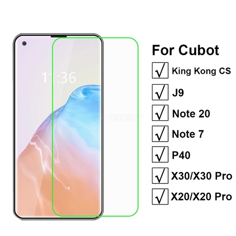 3-1 шт. закаленное стекло для Note 7 20 защита экрана на Cubot P40 J9 X20 X30 Pro Защитное стекло для Cubot King Kong CS pelicula ► Фото 1/6