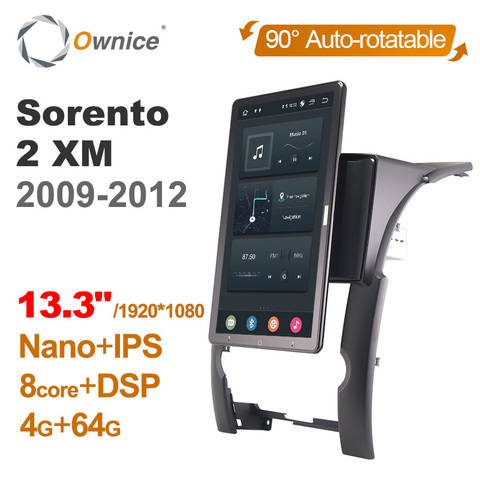 1920*1080 Ownice Android 10,0 для Kia Sorento 2 XM 2009 - 2012 автомобильное радио, автомобильное мультимедийное устройство с возможностью поворота на 13,3 дюйма ► Фото 1/6