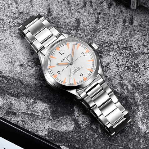Мужские наручные часы с сапфировым стеклом Miyota, автоматические часы из стали, 41 мм ► Фото 1/6