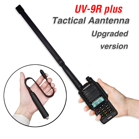 33 см CS тактическая Складная антенна SMA-Female Dual Band VHF UHF Для Baofeng Walkie Talkie UV-9R Plus uv-9r UV9R двухстороннее радио ► Фото 1/6