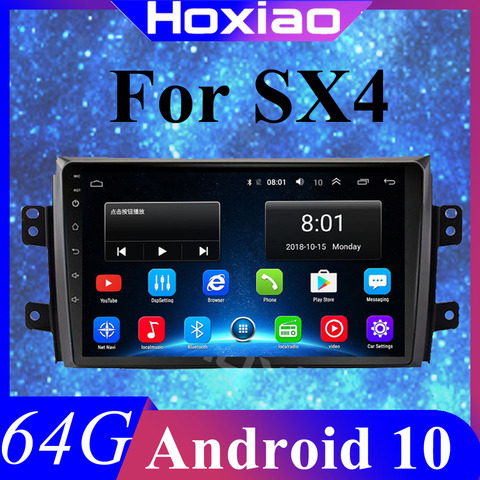 Автомагнитола 2 DIN на Android, мультимедийный плеер для Suzuki SX4 2006-2013, четырехъядерный, 9 дюймов, 1024*600, Bluetooth, 2 Din, автомобильный DVD, GPS-навигатор ► Фото 1/6