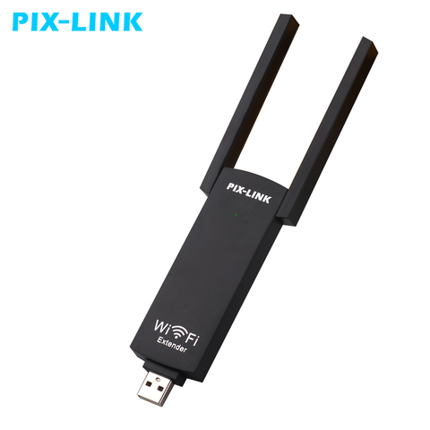 Ретранслятор Wi-Fi PIXLINK, USB, 300 Мбит/с, двойная антенна ► Фото 1/6