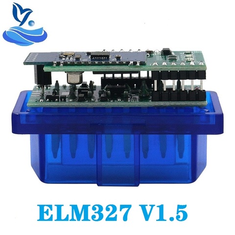 Считыватель кодов V1.5 MINI ELM 327 с Bluetooth и двойной печатной платой ELM 327, считыватель кодов V1.5 PIC18F25K80 для Android Torque ELM 327 Bluetooth OBD ► Фото 1/6