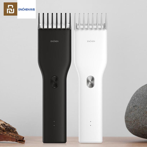 В наличии Youpin Enchen Boost USB электрическая машинка для стрижки волос, двухскоростная керамическая машинка для стрижки волос, быстрая зарядка, триммер для волос для детей ► Фото 1/6