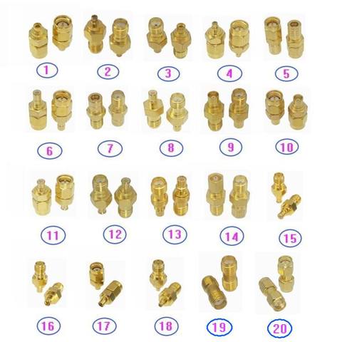 1pce адаптер SMA / RP-SMA MMCX / SMB / MCX / SMC штекер и гнездо RF коаксиальный разъем прямой ► Фото 1/1