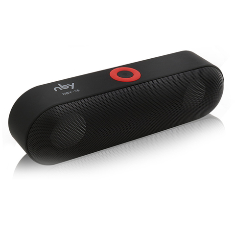 Bluetooth-Колонка NBY-18 Mini, портативная беспроводная звуковая система, 3D стерео музыкальный центр, поддержка Bluetooth,TF, AUX, USB ► Фото 1/6