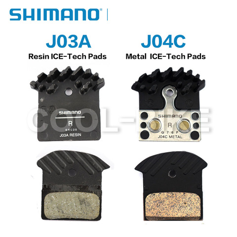 Металлическая тормозная колодка Shimano J04C DEORE SLX XT XTR Ice Tech, тормозная колодка для горного велосипеда, совместимая с M9020 M9000 M8000 M7000 M985 M785 M675 ► Фото 1/3