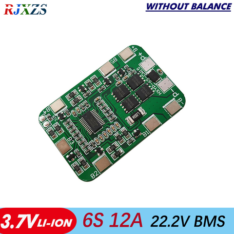 Защитная плата li-Ion BMS PCM для батарей 6S 12A 22,2 в, bms pcm, без балансировки, для литиевых батарей LicoO2 Limn2O4 ► Фото 1/2