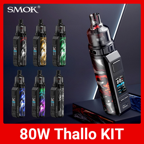 Vape SMOK Thallo Kit Box Mod 80 Вт электронная сигарета 3000 мАч батарея Pod System 5 мл испаритель бак с RPM и RPM2 катушка S6991 ► Фото 1/6